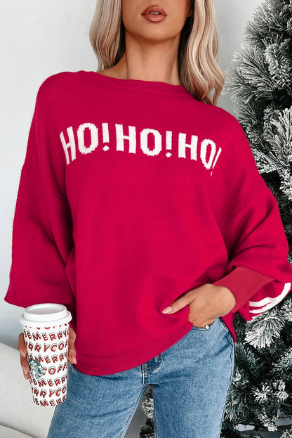 CHRISTMAS Drop Shoulder Loose Sweater
