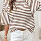 Knit Split Hem Half Sleeve Loose Top