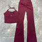 Women's Tank Top and Flared Trousers Set