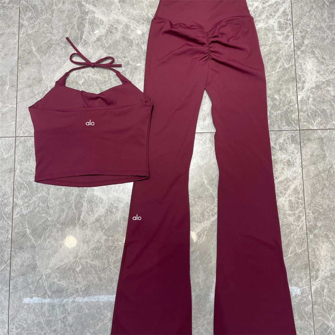 Women's Tank Top and Flared Trousers Set