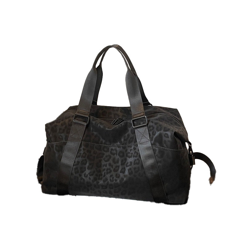 Leopard Print Short Trip Bag Weekend Bag