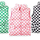 Kids checkered puff vest