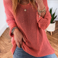 Crochet Hollow-out Jumper Top Sweater