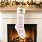 Custom Handmade Embroidered Christmas Stocking