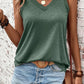 Ribbed V Neck Tank