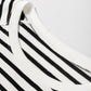 Stripe Raglan Sleeve Side Slits Loose Sweatshirt