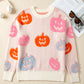 Halloween Cute Pumpkin Pattern Sweater