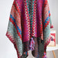 Ethnic Knit Shawl Wrap Cape Sweater Thickened Tassel Poncho Cloak