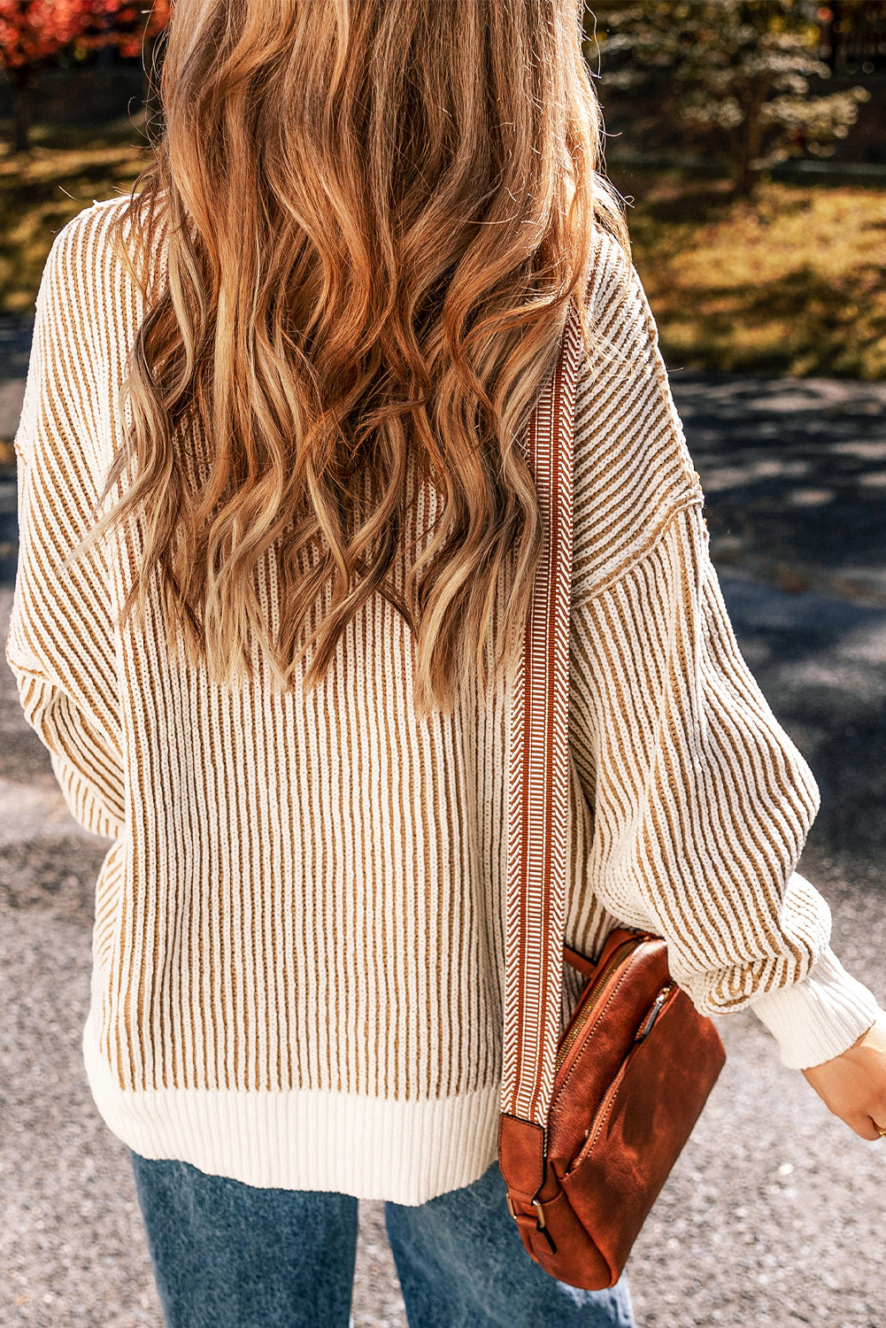 Striped Textured Sweater