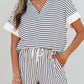 V Neck Tee and Casual Short Set