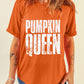 PUMPKIN QUEEN Graphic Crew Neck Tee
