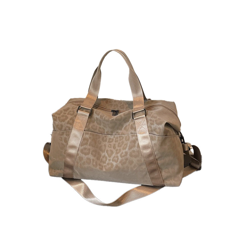 Leopard Print Short Trip Bag Weekend Bag