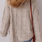 Textured Knit Open Front Chic Cardigan with Pockets