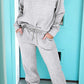 Long Sleeve Top Drawstring Pants Set