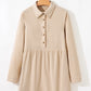 Collared Long Sleeve Mini Dress