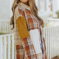 Plaid Color Block Patchwork Shacket