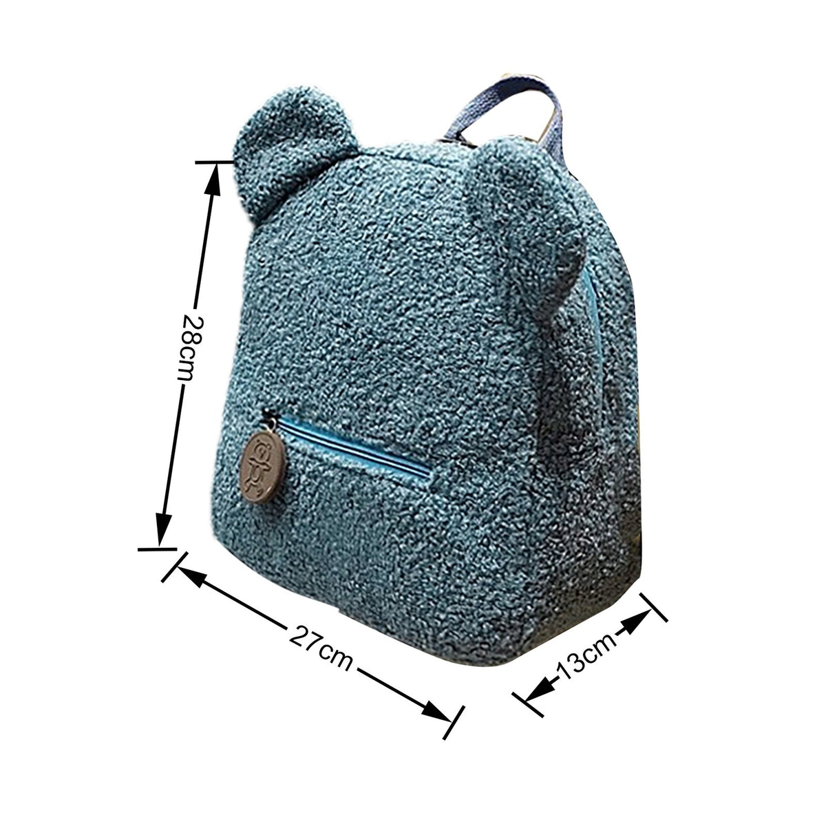 Personalized Teddy Bear Ears Sherpa Backpack