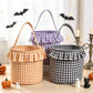 Custom Personalized Halloween Ruffled Candy Basket/Bucket