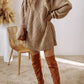 (Pre order 10.15)Casual Textured Sweater Dress!