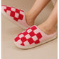 Checkered Cozy Slippers
