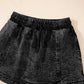 Drawstring High Waist Pocketed Denim Shorts