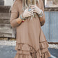 Tiered Ruffled Hem Mini Dress