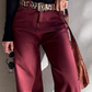 Loose Straight High Waist Solid Color Jeans