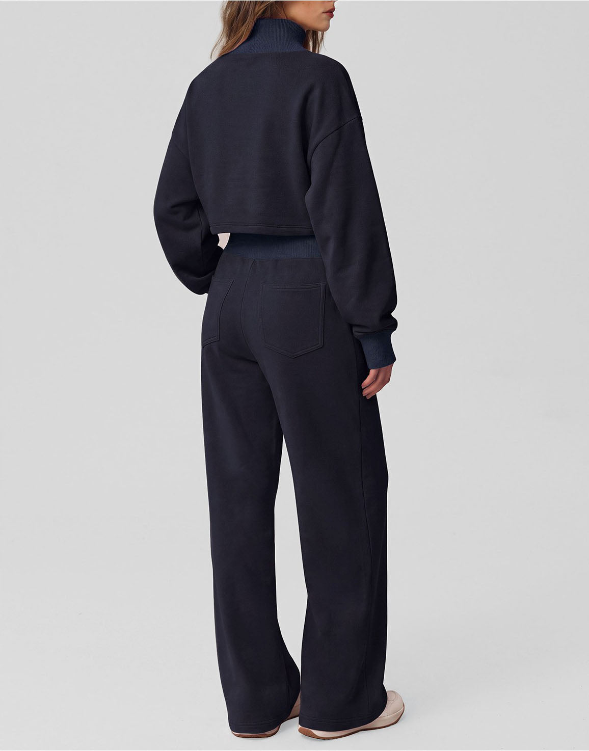 Women’s Wide-Leg Pants and Mock-Neck Top Set
