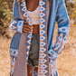 Western Aztec Open Front Sweater Cardigan