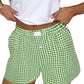 Gingham Printed High Waist Shorts