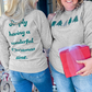 Christmas Tree & Letter Graphic Sweatshirt