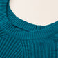 Hollow-out Puffy Sleeve Knit Sweater
