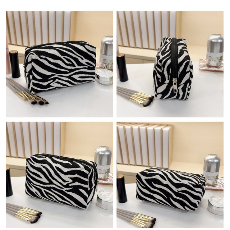 Leopard and Zebra StripesPrint Cosmetic Bag