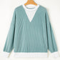 Corded Colorblock Top