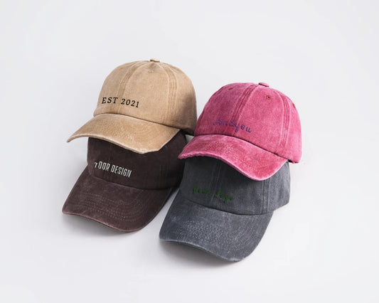 Personalized Embroidered Vintage Baseball Cap