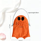Custom Ghost Shape Heat Transfer Print Treat Bag