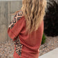 Plus Size Aztec Patchwork Sweatshirt