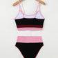 Color Block High Waisted Sexy Bikini Set