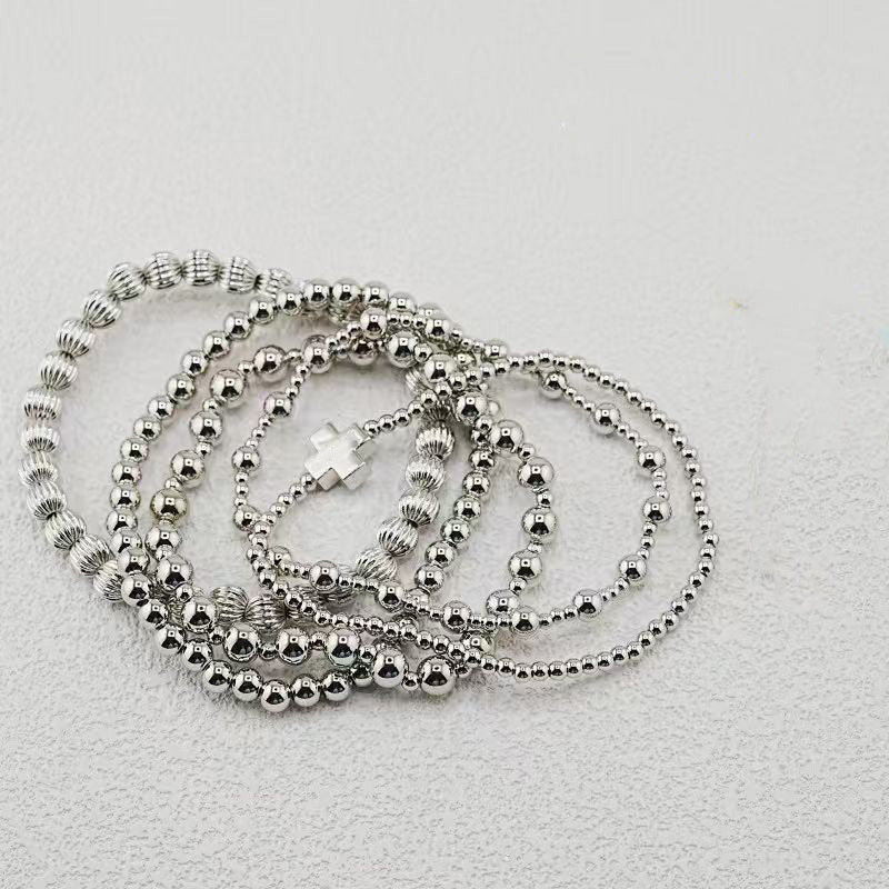 Silver Bracelet Stack