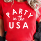 PARTY in the USA Printed Independence Day T Shirt