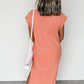 Wash Pocketed T-shirt Long Dress