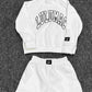 Solid-color Mock-neck Set