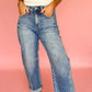 Vintage Washed Seam Detail Shift Jeans