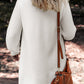 Buttoned Front Midi Solid Cardigan