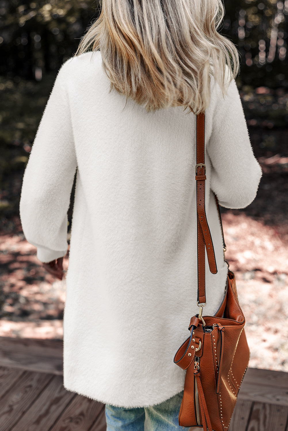 Buttoned Front Midi Solid Cardigan