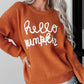 Hello Pumpkin Yarn Sweater