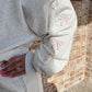 Girly Bow Embroidered Puff Sleeve Pullover Loose Shorts Plus 2pcs Outfit