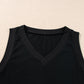 Ribbed V Neck Tank