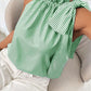 Tied Knot Frilled Collar Sleeveless Top