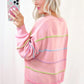 Rainbow Stripes Cozy Sweater